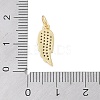 Rack Plating Brass Micro Pave Clear Cubic Zirconia Pendants LS-KK-Z060-16G-3