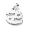 Non-Tarnish 304 Stainless Steel Pendants STAS-L210-06H-P-2