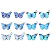 12Pcs 6 Colors Printed Alloy Pendants FIND-FS0001-29-1