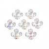 Transparent Acrylic Bead Caps LS-X-TACR-Q273-03-1