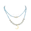 2Pcs 2 Style Glass Seed Beaded Necklaces NJEW-JN04379-4