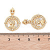 Brass Micro Pave Cubic Zirconia Pendants KK-C051-37G-3