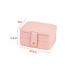 Rectangle PU Imitation Leather Jewelry Storage Boxes PAAG-PW0003-10A-02-1