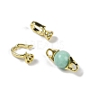 Natural Amazonite with Brass Fold Over Clasps G-G141-03G-02-2