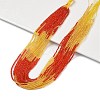 Transparent Gradient Color Glass Beads Strands GLAA-H021-01A-38-1