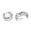 201 Stainless Steel Huggie Hoop Earrings EJEW-O095-05-01-3