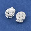Rack Plating Brass Micro Pave Cubic Zirconia Beads KK-F879-01S-02-2