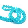 Baking Paint Imitation Jade Glass Round Bead Strands DGLA-Q021-4mm-06-3
