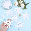 6Pcs Paper Snowflake Hanging Banners DIY-ME0001-95-3