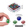 60Pcs 6 Colors Handmade Gold Sand Lampwork Beads LAMP-BT0001-01-3