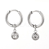 304 Stainless Steel Huggie Hoop Earrings EJEW-JE04449-02-1