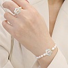 30Pcs Natural Freshwater Shell Beads Frames SHEL-CJ0001-27-6