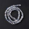 Electroplate Glass Beads Strands X-EGLA-D018-8x8mm-01-5