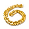 Electroplated Glass Beads Strands GLAA-G092-A-08-3