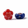Printed Opaque Acrylic Beads X-OACR-E009-07B-3