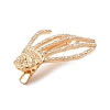 Halloween Theme Glass Rhinestone Alligator Hair Clips for Woman Girl PHAR-E018-03G-2