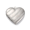 304 Stainless Steel Locket Pendants STAS-S171-13P-01-1