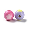 Two Tone Opaque Acrylic Beads SACR-I005-07D-2