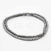 Electroplate Non-magnetic Synthetic Hematite Beads Strands G-I076-03D-2