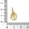 Brass Micro Pave Cubic Zirconia Pendants KK-M273-01G-W-3
