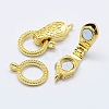 Brass Fold Over Magnetic Clasps KK-K220-12-2