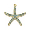 Alloy Micro Pave Cubic Zirconia Pendants PALLOY-F249-15A-G-1