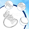 Butterfly Iron Napkin Rings AJEW-WH20070-109S-5