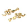 Brass Micro Pave Cubic Zirconia Pendants KK-L243-29G-02-2