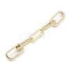 Brass Ends with Chains KK-M308-16G-1