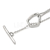 304 Stainless Steel Lariat Necklaces for Women NJEW-K259-06P-2