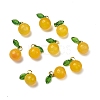 Dyed Natural Agate Orange Charms X-G-U025-07G-2