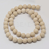 Natural Fossil Beads Strands X-G-D694-6mm-1