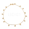 Brass Charms Bracelet & Necklace & Anklets Jewelry Sets SJEW-JS01168-2