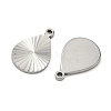 304 Stainless Steel Pendants STAS-C167-08H-P-2