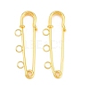 Iron Safety Pins Brooch Findings IFIN-Z005-02G-01-1
