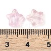 Transparent Spray Painted Frosted Glass Beads GLAA-NH0003-01C-3