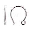 Rhodium Plated 925 Sterling Silver Earring Hooks STER-N0001-028-2