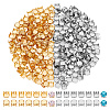 280Pcs 2 Colors 201 Stainless Steel Sew on Prong Settings STAS-UN0051-88-1
