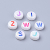 Opaque White Acrylic Beads X-MACR-S273-46-2