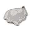 Non-Tarnish 201 Stainless Steel Pendants STAS-C095-13P-2
