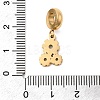 304 Stainless Steel Colorful Enamel European Dangle Charms STAS-D153-17G-3