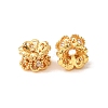Brass Micro Pave Cubic Zirconia Beads CU-CBA54A3-02G-02-3