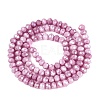 Anti-Tarnish Electroplate Rondelle Glass Beads Strands EGLA-T021-3mm-17-12-2