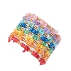 8Pcs Natural Freshwater Shell Braided Bead Bracelets BJEW-MZ00235-3