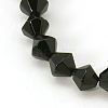 Half-Handmade Transparent Glass Beads Strands X-GB6mmC27-1