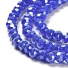 Electroplate Opaque Glass Beads Strands EGLA-A035-P3mm-A07-3