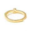 Clear Cubic Zirconia Initial Letter Adjustable Ring RJEW-C052-01G-Q-3