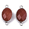 Natural Red Jasper Links/Connectors G-T131-102-22-2