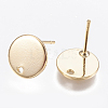 Brass Stud Earring Findings KK-T029-118G-2