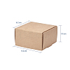 Kraft Paper Box X-CON-WH0036-01-3
